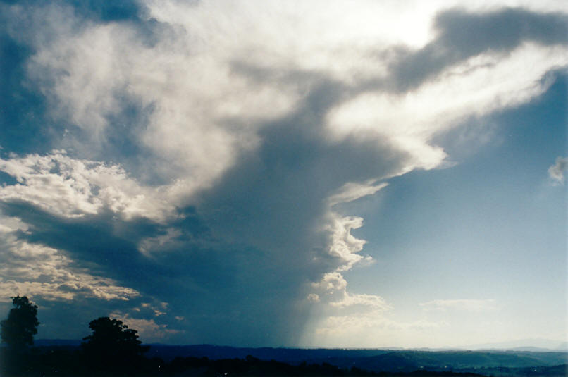 thunderstorm cumulonimbus_incus : McLeans Ridges, NSW   16 June 2002