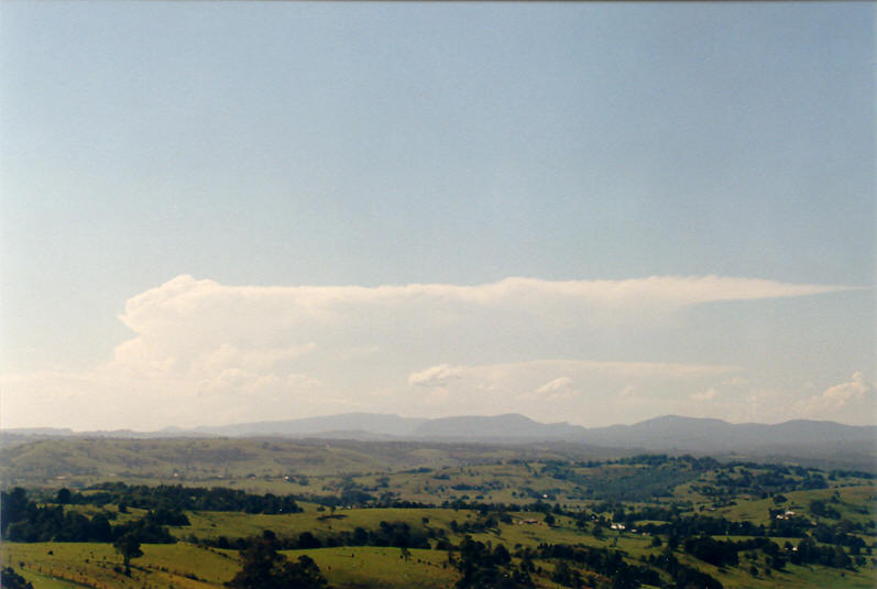 thunderstorm cumulonimbus_incus : McLeans Ridges, NSW   13 February 2003