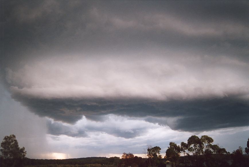 cumulonimbus supercell_thunderstorm : Karuah, NSW   20 March 2003