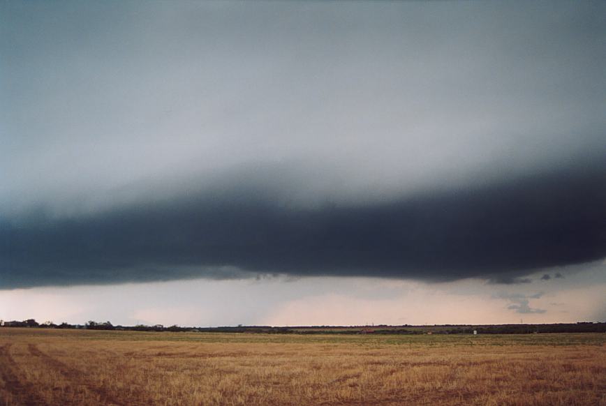cumulonimbus thunderstorm_base : near Olney, Texas, USA   12 June 2003