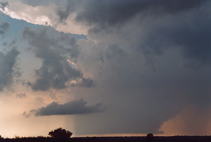 thunderstorm cumulonimbus_incus : E of Newcastle, Texas, USA   12 June 2003