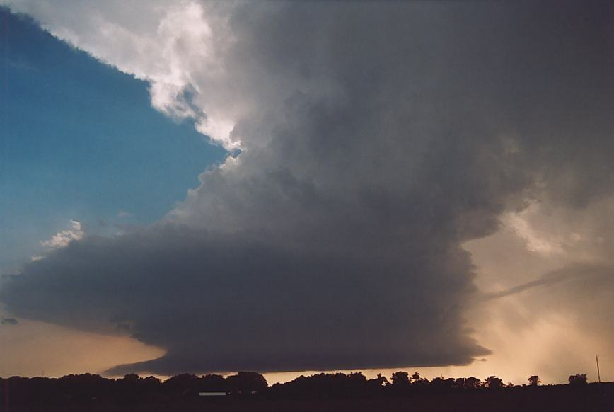cumulonimbus supercell_thunderstorm : S of Newcastle, Texas, USA   12 June 2003