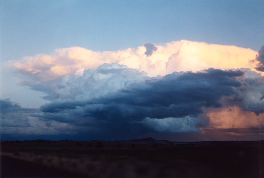 thunderstorm cumulonimbus_incus : near Manilla, NSW   2 October 2003