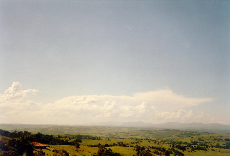 thunderstorm cumulonimbus_incus : McLeans Ridges, NSW   23 November 2003