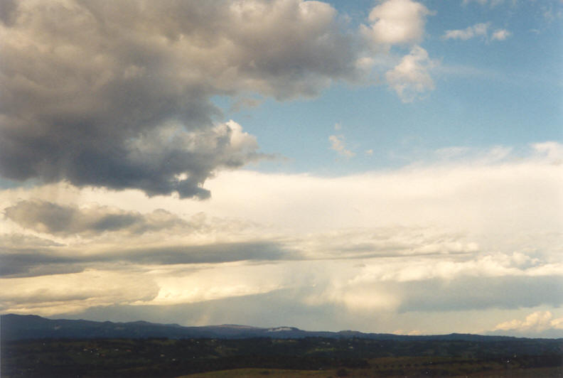 thunderstorm cumulonimbus_incus : McLeans Ridges, NSW   24 November 2003