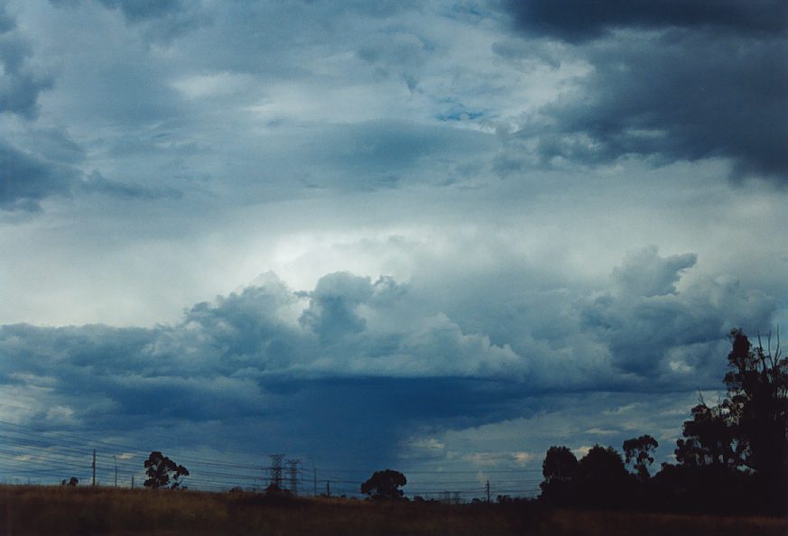 thunderstorm cumulonimbus_incus : near Penrith, NSW   30 November 2003