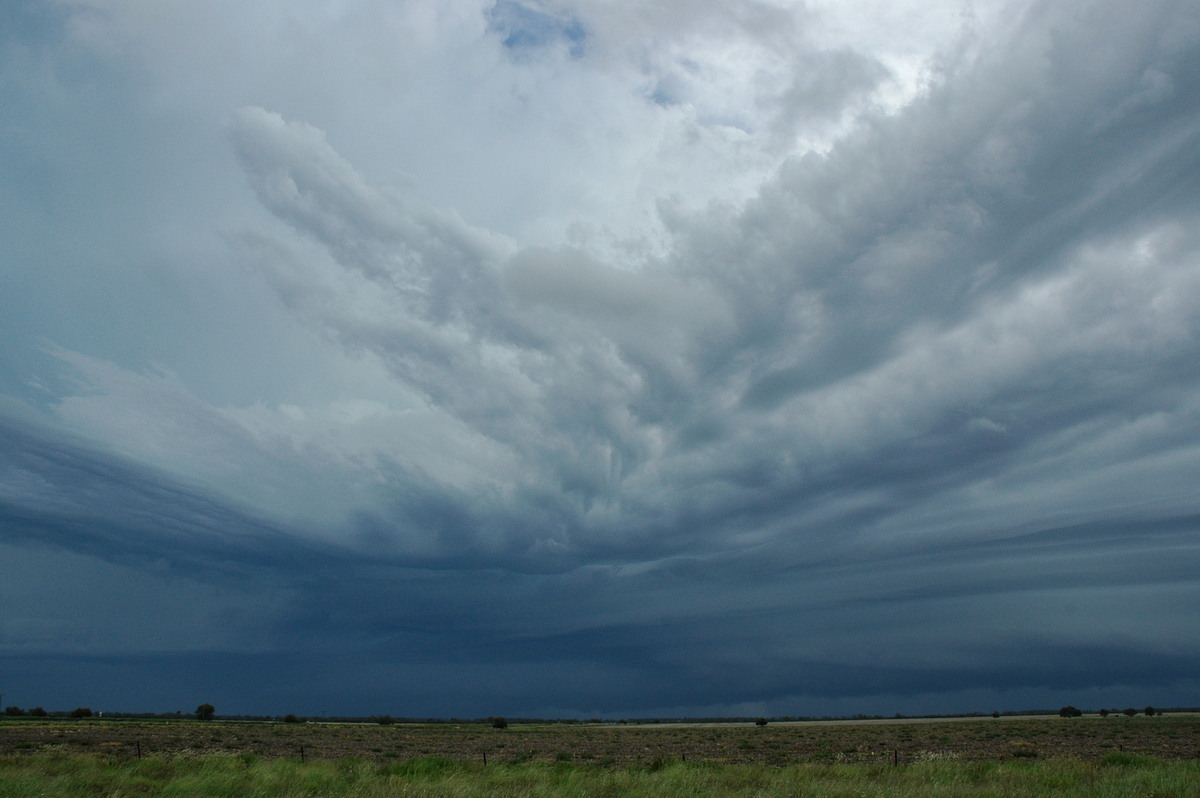 cumulonimbus supercell_thunderstorm : N of Narrabri, NSW   27 December 2004