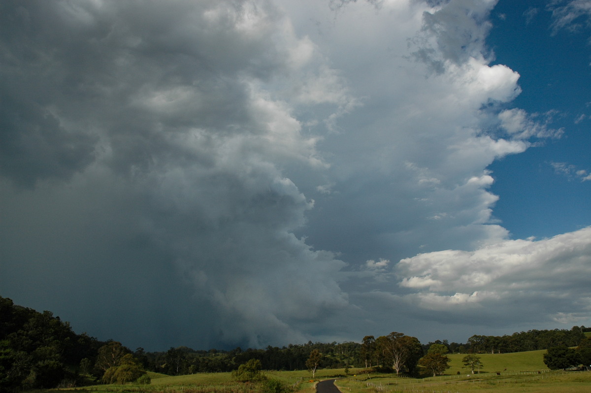 thunderstorm cumulonimbus_incus : near Kyogle, NSW   22 February 2005