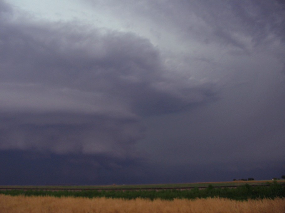 cumulonimbus thunderstorm_base : near Nazareth, Texas, USA   31 May 2005