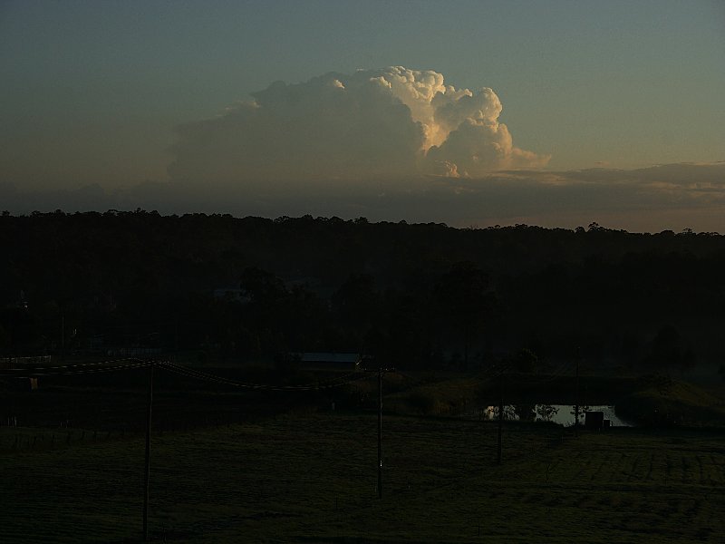 thunderstorm cumulonimbus_incus : Schofields, NSW   9 November 2005