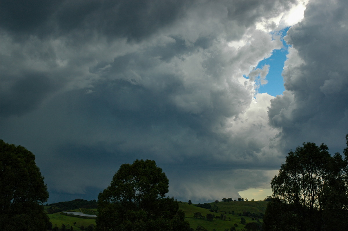 cumulonimbus supercell_thunderstorm : Tintenbar, NSW   17 December 2005