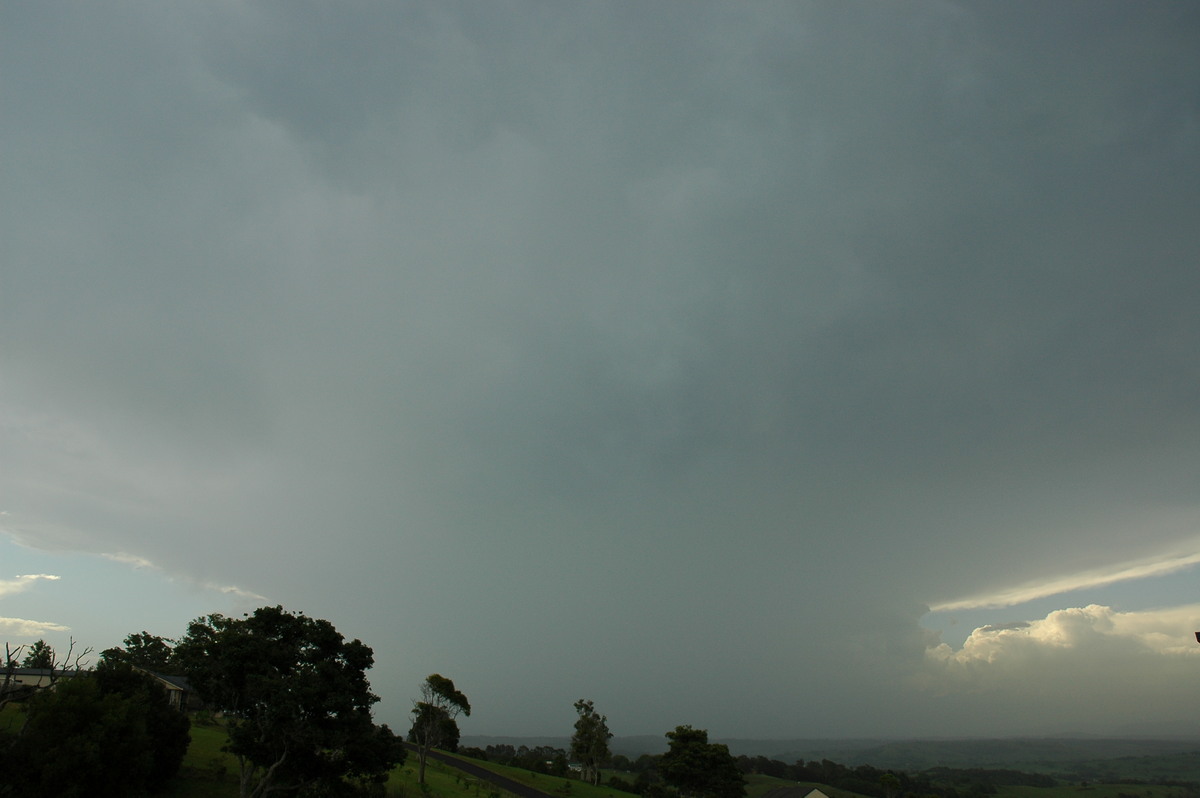 anvil thunderstorm_anvils : McLeans Ridges, NSW   25 December 2005