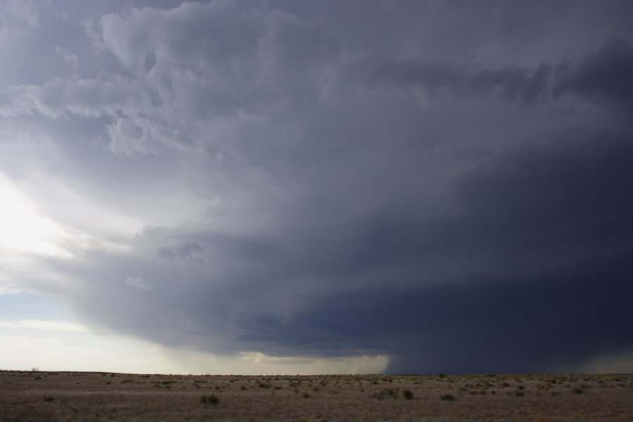 cumulonimbus thunderstorm_base : N of Clayton, Colorado, USA   2 June 2006