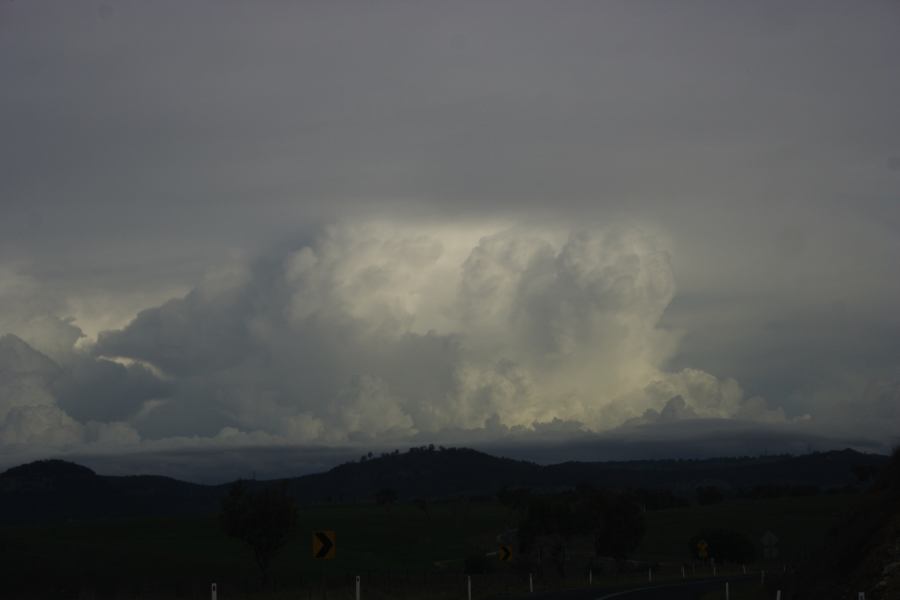 thunderstorm cumulonimbus_incus : near Cherry Tree Hill, NSW   5 March 2007