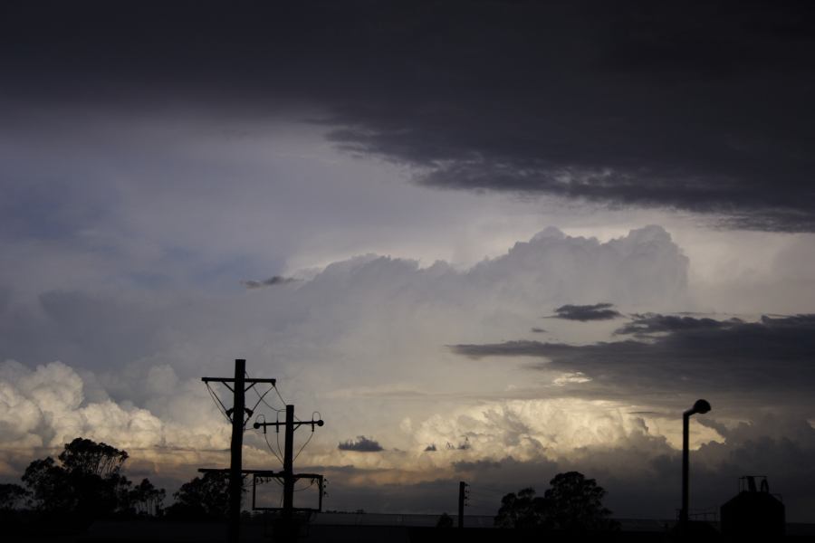 thunderstorm cumulonimbus_calvus : near Rooty Hill, NSW   8 March 2007