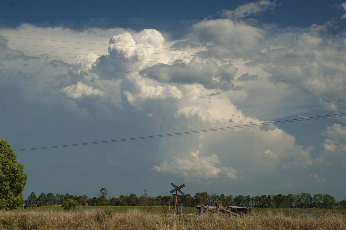 thunderstorm cumulonimbus_incus : near Lismore, NSW   6 October 2007