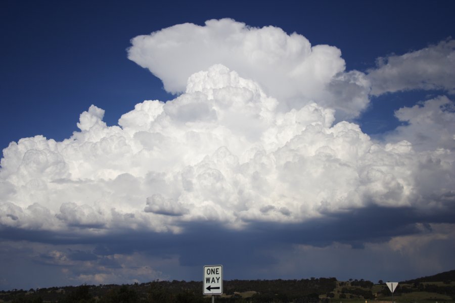 thunderstorm cumulonimbus_incus : near Lake George, NSW   18 November 2007