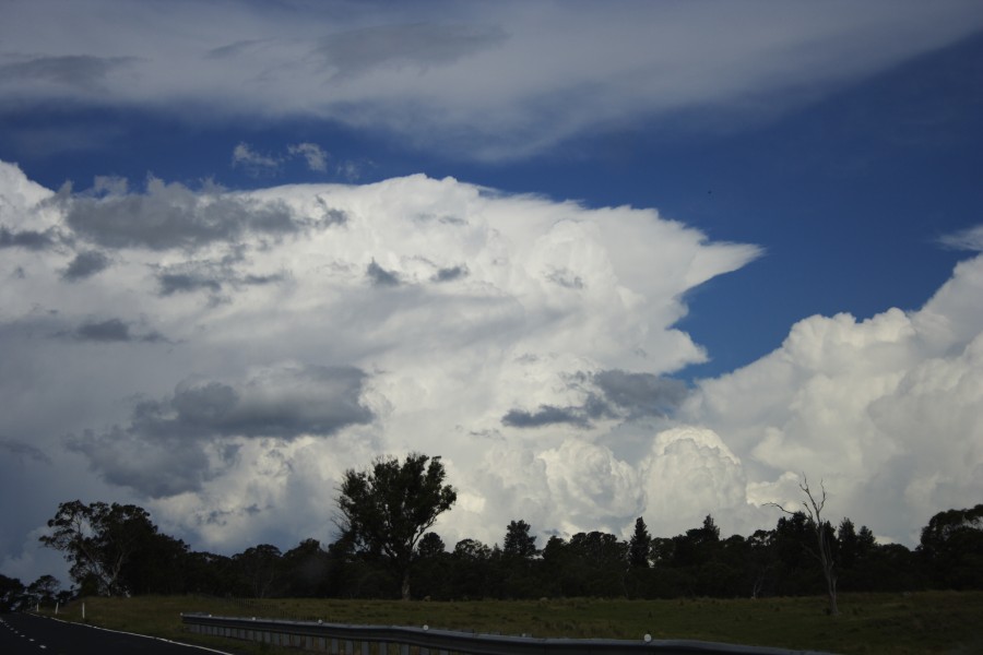 thunderstorm cumulonimbus_incus : W of Ebor, NSW   4 December 2007