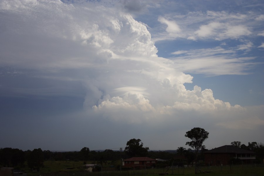 thunderstorm cumulonimbus_incus : Schofields, NSW   16 January 2008