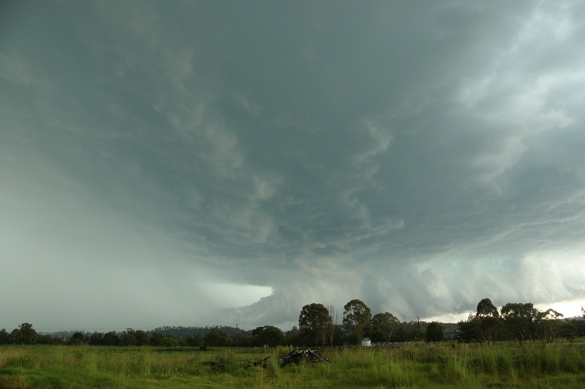 cumulonimbus supercell_thunderstorm : Kyogle, NSW   24 December 2008