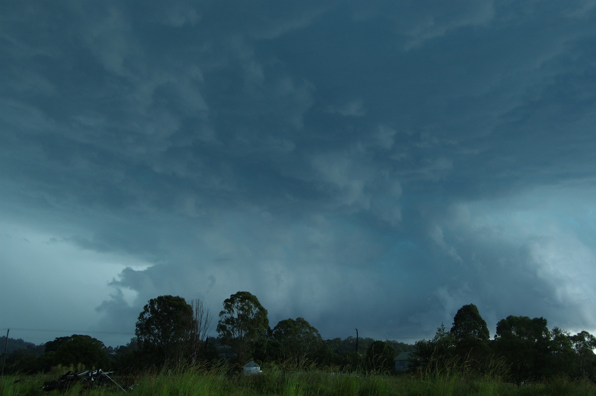 cumulonimbus supercell_thunderstorm : Kyogle, NSW   24 December 2008