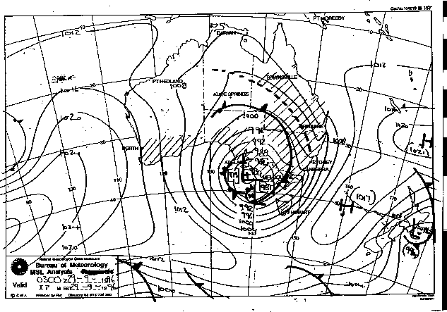 Weather Synoptic Chart Australia