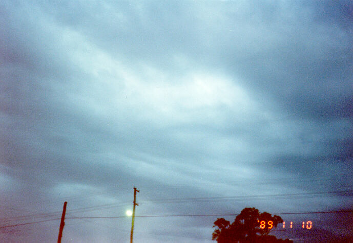 stratocumulus stratocumulus_cloud : Schofields, NSW   10 November 1989