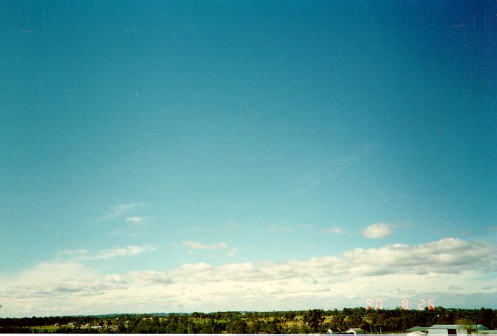 cumulus humilis : Schofields, NSW   26 August 1990