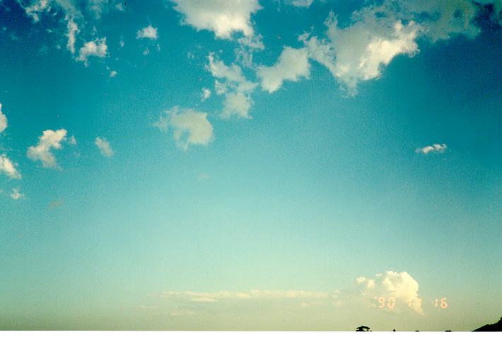 cumulus humilis : Schofields, NSW   16 November 1990
