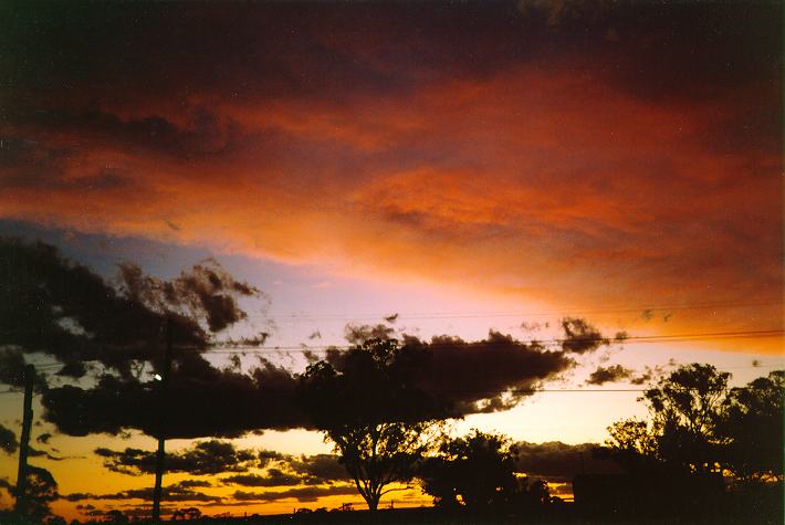 sunset sunset_pictures : Schofields, NSW   22 November 1993