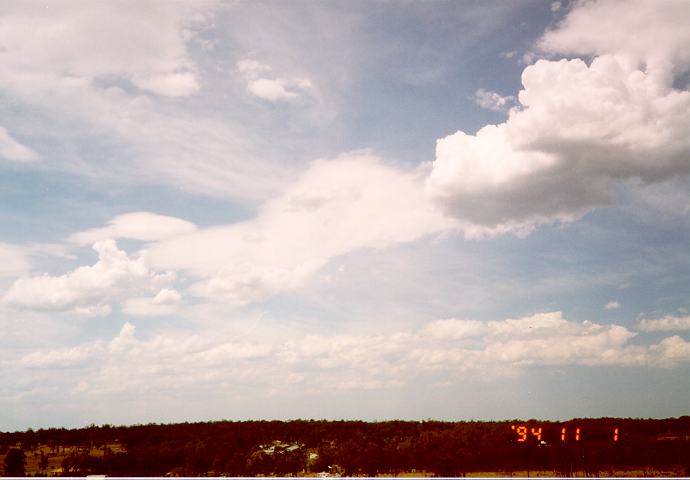 cumulus humilis : Schofields, NSW   1 November 1994