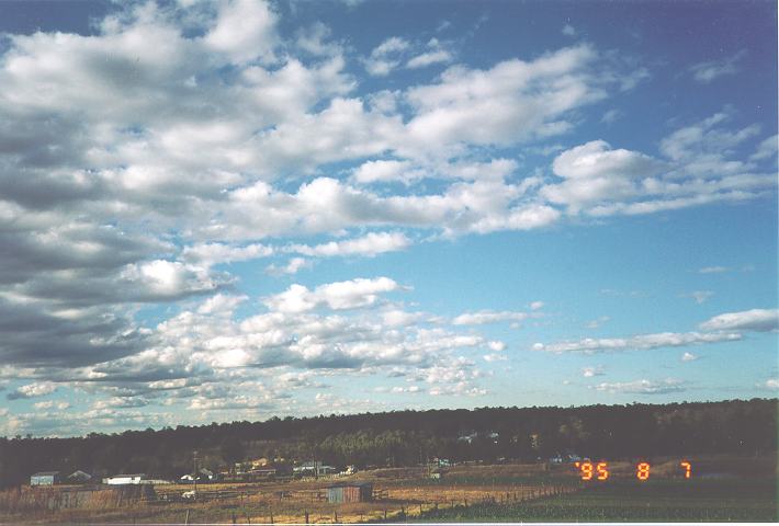 cumulus humilis : Schofields, NSW   7 August 1995
