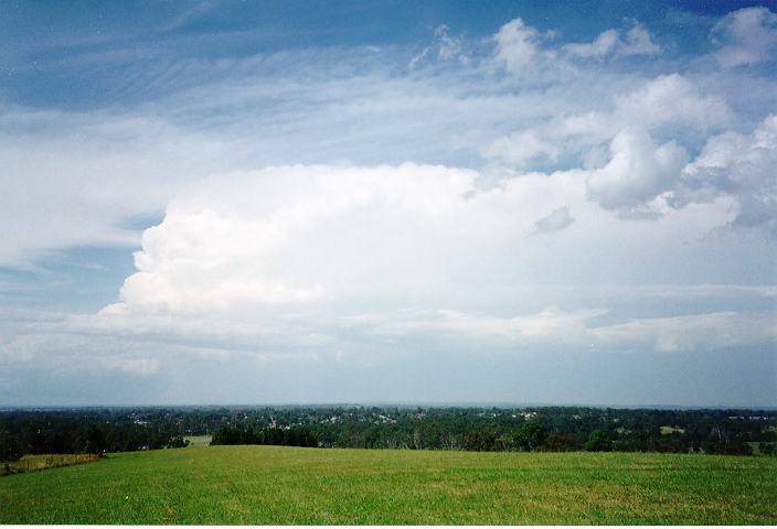 cumulonimbus supercell_thunderstorm : Rooty Hill, NSW   5 February 1996