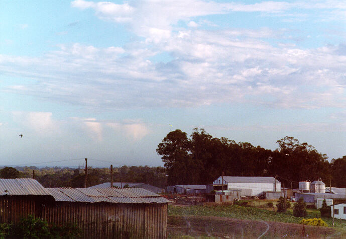 altocumulus castellanus : Schofields, NSW   24 December 1996