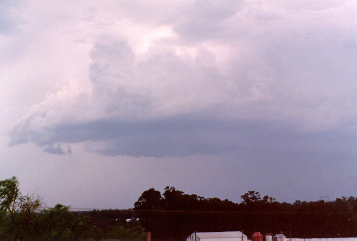 cumulonimbus thunderstorm_base : Schofields, NSW   10 November 1997