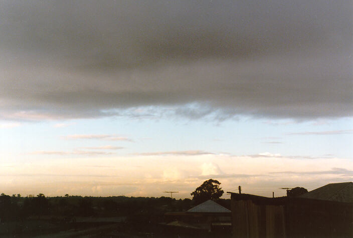 thunderstorm cumulonimbus_calvus : Schofields, NSW   19 August 1998