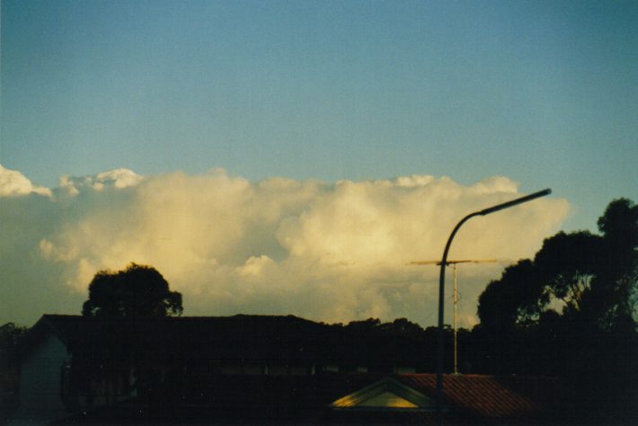 thunderstorm cumulonimbus_calvus : Oakhurst, NSW   27 October 1998
