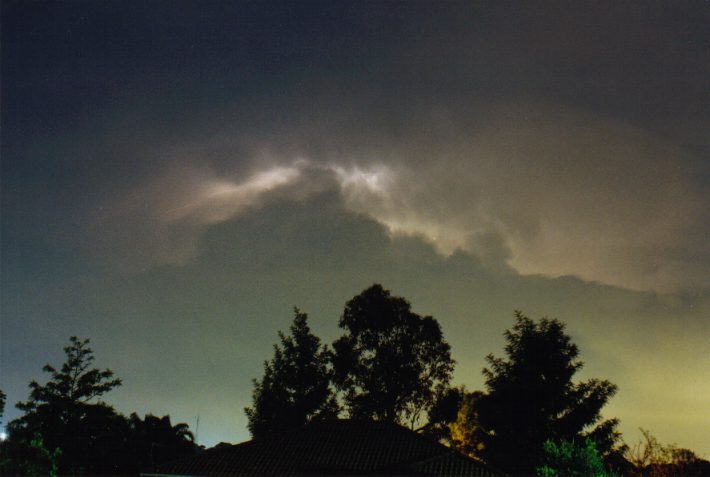 cumulonimbus supercell_thunderstorm : Oakhurst, NSW   14 April 1999