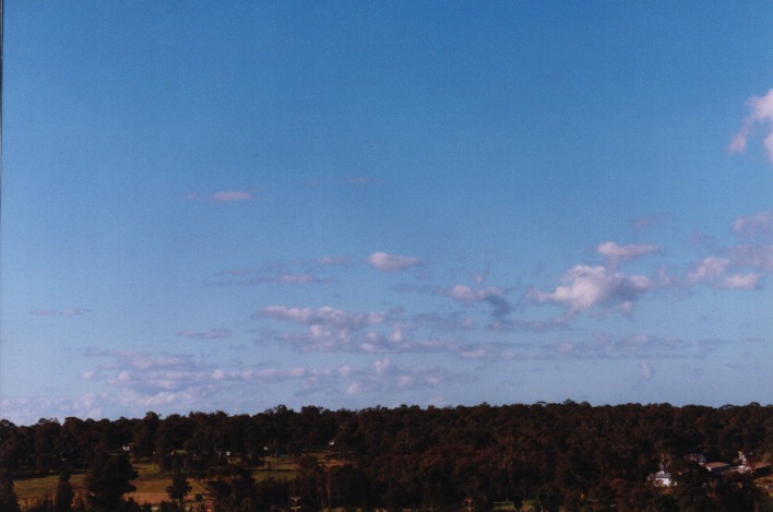 cumulus humilis : Schofields, NSW   31 August 1999
