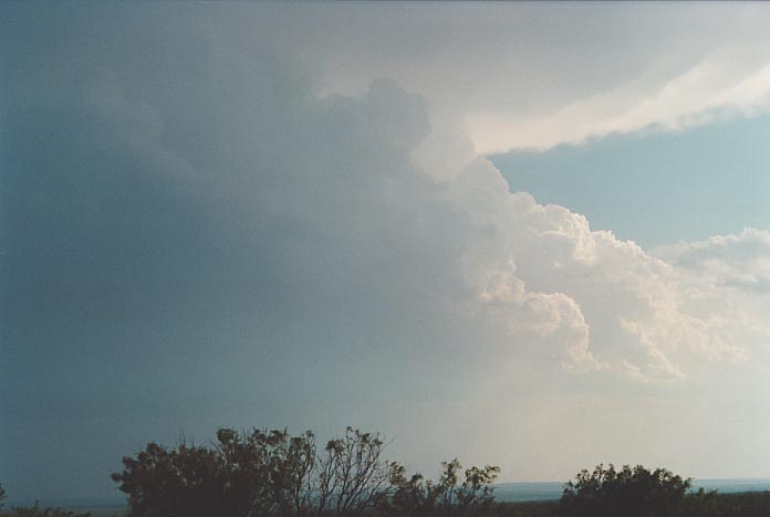 cumulonimbus supercell_thunderstorm : SW of Childress, Texas, USA   26 May 2001