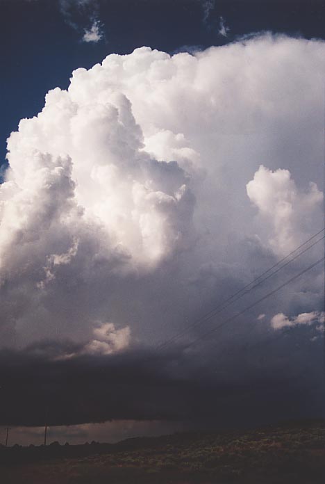 thunderstorm cumulonimbus_incus : N of Woodward, Oklahoma, USA   5 June 2001