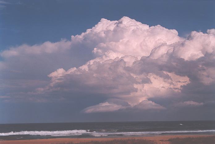 thunderstorm cumulonimbus_incus : Hallidays Point, NSW   3 October 2001