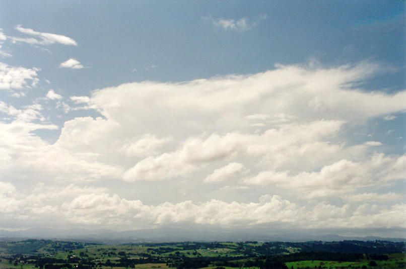 thunderstorm cumulonimbus_incus : McLeans Ridges, NSW   27 March 2002