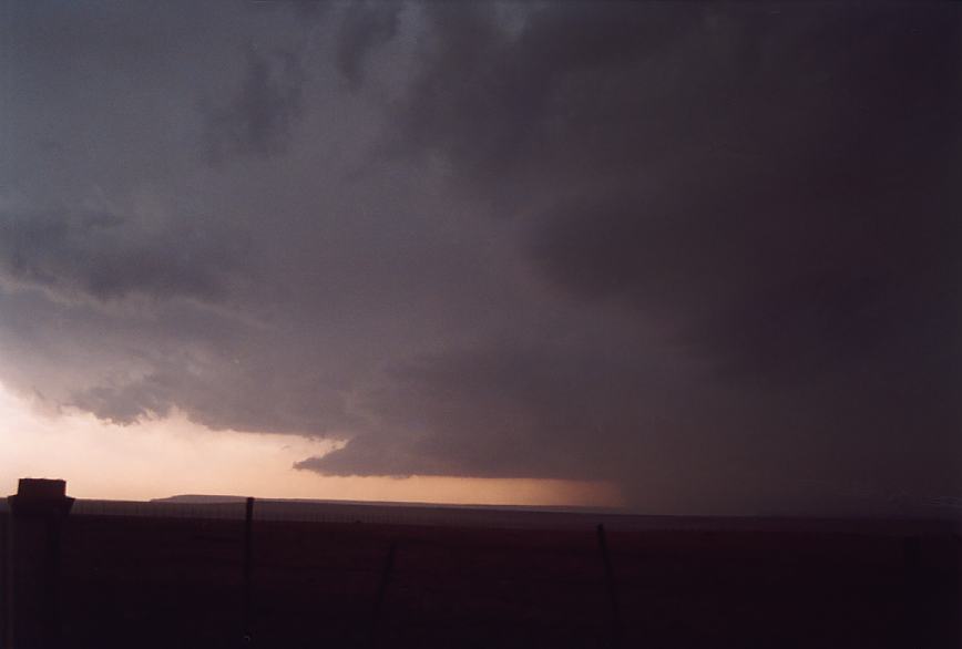 cumulonimbus supercell_thunderstorm : Las Vegas, New Mexico, USA   4 June 2003