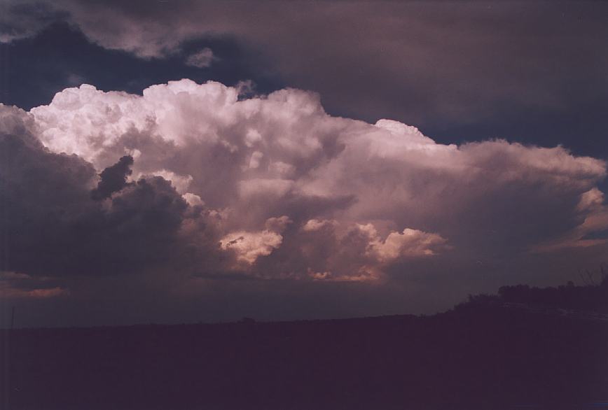 cumulonimbus supercell_thunderstorm : near Old Glory, Texas, USA   11 June 2003