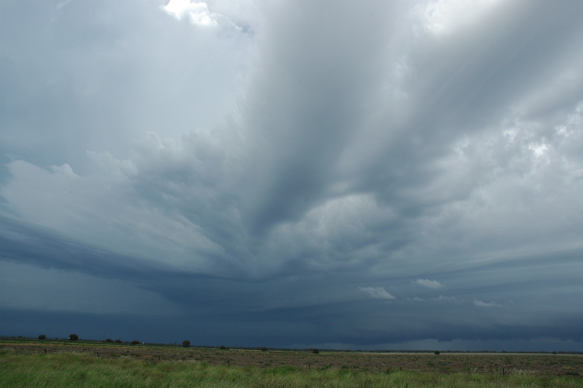 cumulonimbus supercell_thunderstorm : N of Narrabri, NSW   27 December 2004