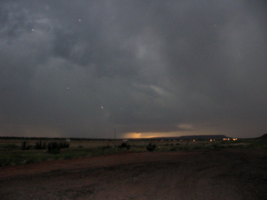 cumulonimbus thunderstorm_base : near Newkirk, New Mexico, USA   25 May 2005