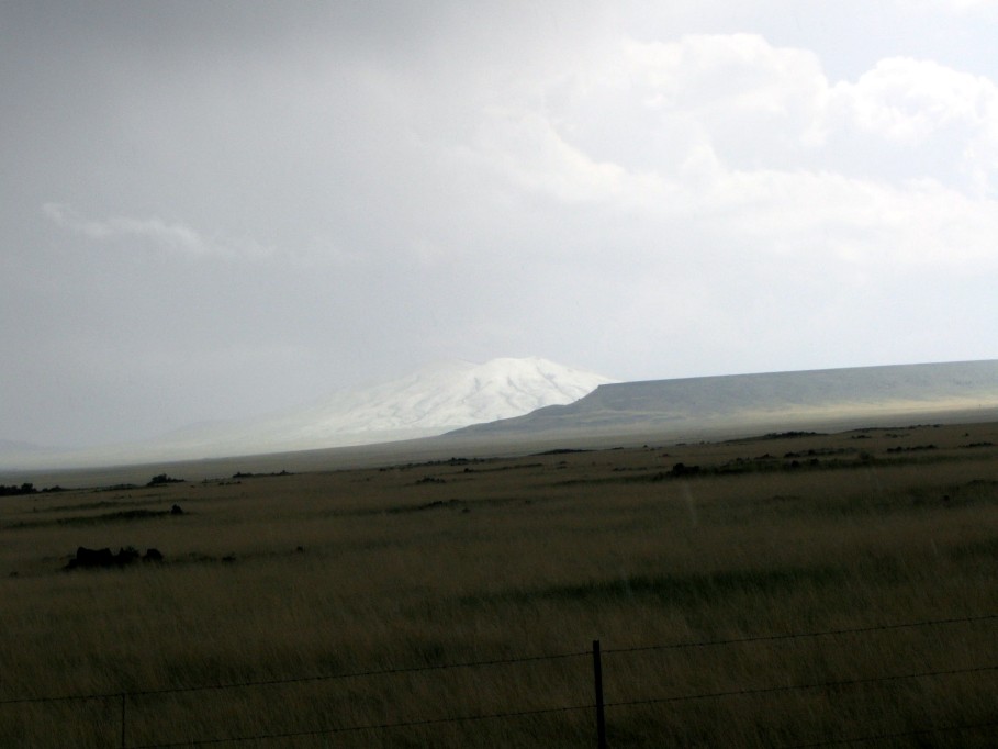 favourites jimmy_deguara : hail covered hill near Des Moines, New Mexico, USA   29 May 2005