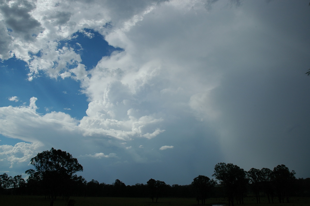 thunderstorm cumulonimbus_incus : near Bonalbo, NSW   27 December 2005