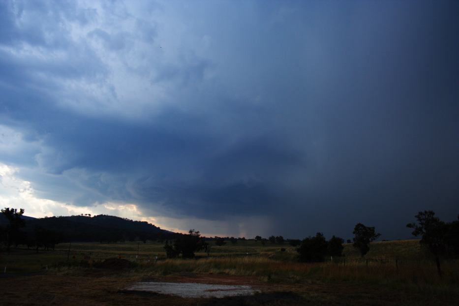 cumulonimbus supercell_thunderstorm : near Mudgee, NSW   24 January 2006